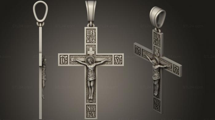 Кресты и распятия (Крест 12, KRS_0221) 3D модель для ЧПУ станка
